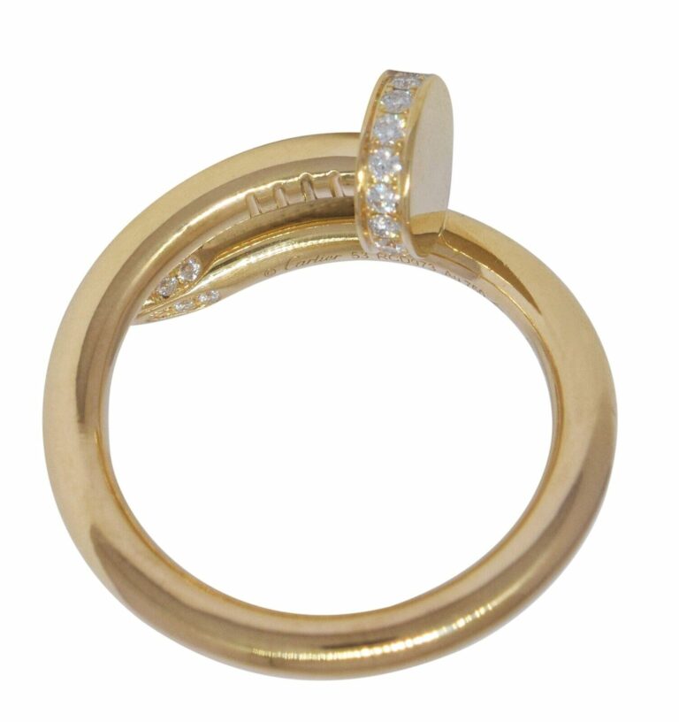 Cartier Juste Un Clou Ring 18k Yellow Gold Nail Size 53 B/P '22 B4216953