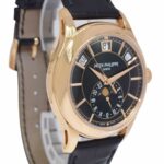 Patek Philippe Annual Calendar 5205 18k Rose Gold Black Dial Watch B/P '13 5205R