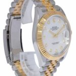 Rolex Datejust 41 18k Yellow Gold/Steel MOP Diamond Dial Watch +Card '19 126333