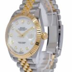 Rolex Datejust 41 18k Yellow Gold/Steel MOP Diamond Dial Watch +Card '19 126333