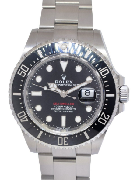 Rolex Red Sea-Dweller Steel/Ceramic Black Dial Mens 43mm Watch +Card '20 126600