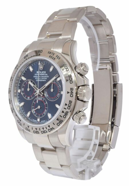 Rolex Daytona Chronograph 18k White Gold Blue Dial 40mm Watch +Card '22 116509