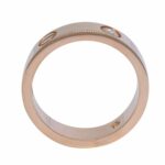 Cartier Love Ring 3 Diamonds 18k Rose Gold Size 62 B4087562