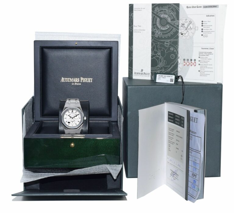 Audemars Piguet Royal Oak Steel Dual Time 39mm Watch B/P 26120ST.OO.1220ST.01