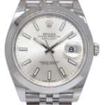 Rolex Datejust 41 Steel Silver Dial Jubilee Bracelet Mens Watch +Card '21 126300