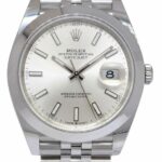 Rolex Datejust 41 Steel Silver Dial Jubilee Bracelet Mens Watch +Card '21 126300