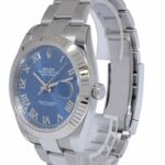 Rolex Datejust 41 Steel/18k Gold Bezel Blue Dial Oyster Watch +Card '24 126334