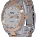 Rolex Datejust 41 Steel/18k Rose Gold MOP Diamond Oyster Watch +Card '21 126301