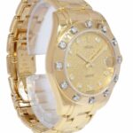 Rolex Pearlmaster 18k Yellow Gold Jubilee Diamond Dial/Bezel 34mm Watch M 81318