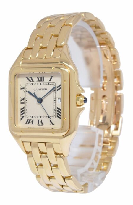 Cartier Panthere Large 18k Yellow Gold Ivory Dial Quartz Watch W25014B9 887968