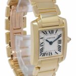 Cartier Tank Francaise Small 18k Yellow Gold Ivory Dial Ladies Quartz Watch 1820