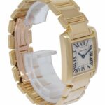 Cartier Tank Francaise Small 18k Yellow Gold Ivory Dial Ladies Quartz Watch 1820