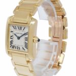 Cartier Tank Francaise Small 18k Yellow Gold Ivory Dial Ladies Quartz Watch 1820