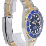 Rolex Submariner Date 18k Yellow Gold/Steel Ceramic Blue 41mm Watch +Card 126613