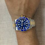 Rolex Submariner Date 18k Yellow Gold/Steel Ceramic Blue 41mm Watch +Card 126613