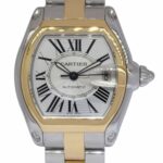 Cartier Roadster 18k Yellow Gold/Steel Silver Dial Automatic Watch W62031Y4 2510