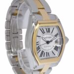 Cartier Roadster 18k Yellow Gold/Steel Silver Dial Automatic Watch W62031Y4 2510