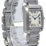 Cartier Tank Francaise Small Stainless Steel Ladies Quartz 20mm Watch 2384