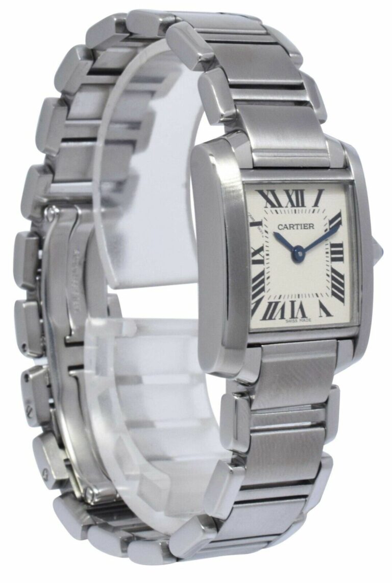 Cartier Tank Francaise Small Stainless Steel Ladies Quartz 20mm Watch 2384