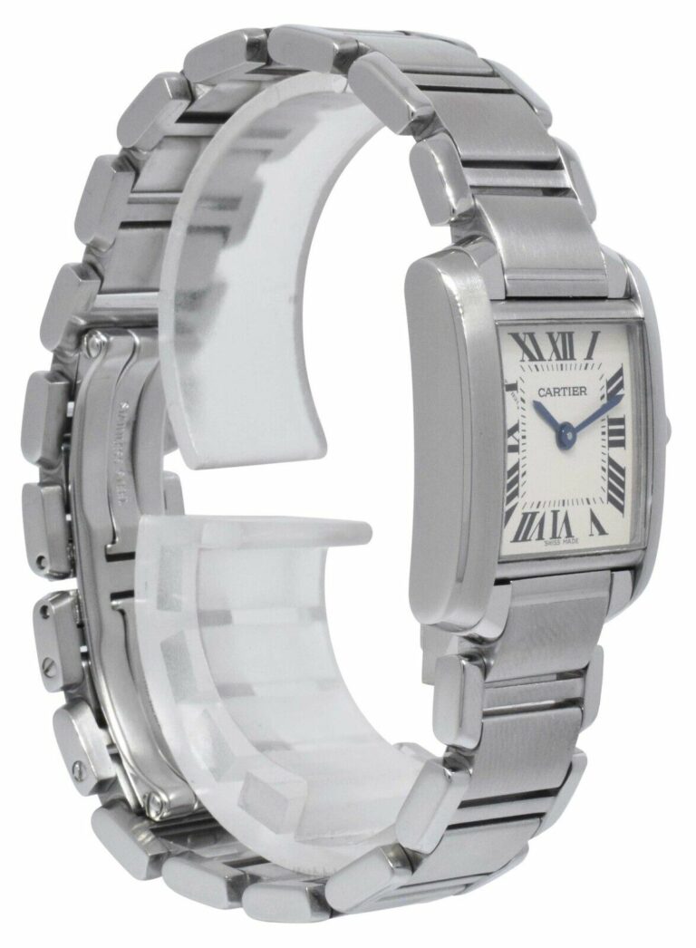 Cartier Tank Francaise Small Stainless Steel Ladies Quartz 20mm Watch 2384