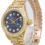 Rolex Datejust President 18k Yellow Gold 
Diamond Ladies 26mm Watch E 69178