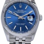 Rolex Datejust 36 Steel Blue Dial Jubilee Bracelet Mens Watch '19+ 126200