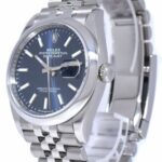 Rolex Datejust 36 Steel Blue Dial Jubilee Bracelet Mens Watch '19+ 126200