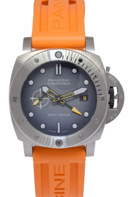 Panerai Submersible GMT Navy Seals PAM 1323 Steel 44mm Watch B/P '23 PAM01323