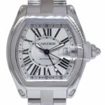 Cartier Roadster XL GMT Steel Silver Dial Mens Automatic Watch W62032X6 2722