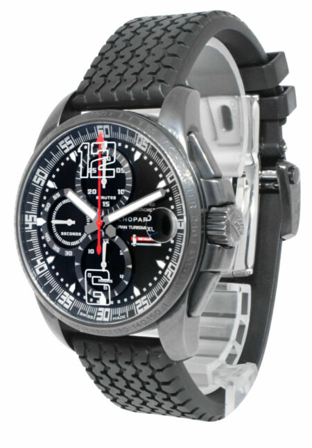 Chopard Mille Miglia GT XL Chrono Black DLC Steel Mens 44 Watch B/P 16/8459-3013