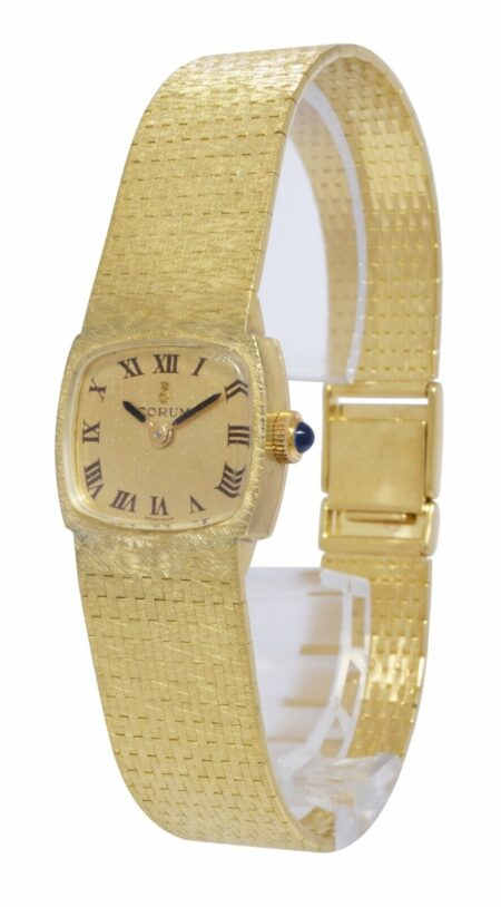 Corum Vintage 18k Yellow Gold Ladies 19.5mm Manual Dress Watch