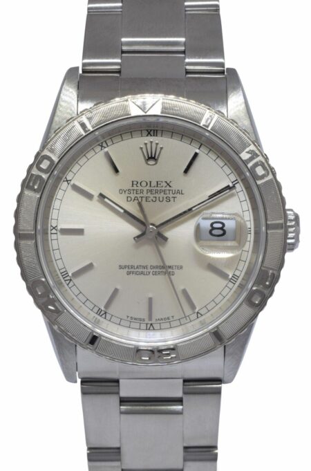 Rolex Datejust Thunderbird Turnograph Steel Mens 36mm Watch W 16264