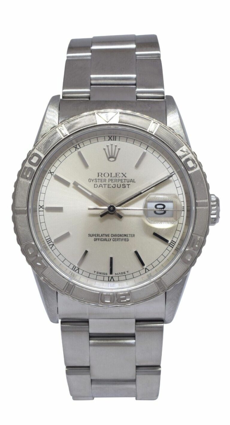 Rolex Datejust Thunderbird Turnograph Steel Mens 36mm Watch W 16264