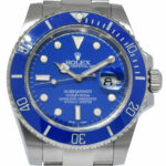 Rolex Submariner Date Steel/Ceramic Blue Dial/Bezel Mens 40mm Watch 116610