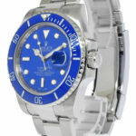 Rolex Submariner Date Steel/Ceramic Blue Dial/Bezel Mens 40mm Watch 116610