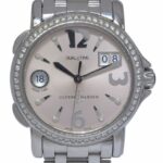 Ulysse Nardin Dual Time Steel Pink Dial 
Diamond Ladies 37mm Watch B/P 223-22