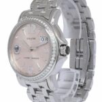 Ulysse Nardin Dual Time Steel Pink Dial 
Diamond Ladies 37mm Watch B/P 223-22