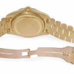 Rolex Day-Date President Bark 18k Yellow Gold Diamond Dial 36mm Watch '80 18078