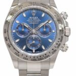 Rolex Daytona Chronograph 18k White Gold Blue Dial 40mm Watch B/P '23 116509