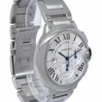 Cartier Ballon Bleu XL 44mm Chronograph Steel Mens Automatic Watch W6920002 3109