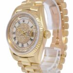 Rolex Day-Date President 18k Yellow Gold MOP Diamond Dial Watch T 18238