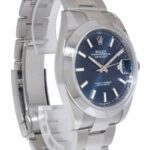 NOS Rolex Datejust 41 Steel Blue Dial Oyster Bracelet Mens Watch B/P '21 126300