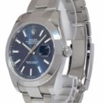 NOS Rolex Datejust 41 Steel Blue Dial Oyster Bracelet Mens Watch B/P '21 126300