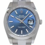 NOS Rolex Datejust 41 Steel Blue Dial Oyster Bracelet Mens Watch B/P '21 126300