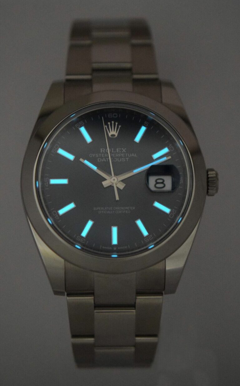 NOS Rolex Datejust 41mm Steel Blue Dial Mens Oyster Watch B/P '20 126300