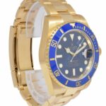 Rolex Submariner Date 18k Yellow Gold Blue Ceramic 40mm Watch +Card '19 116618