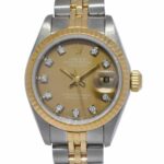 Rolex Datejust 18k Yellow Gold/Steel Champagne Diamond Ladies 26mm Watch 69173