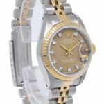 Rolex Datejust 18k Yellow Gold/Steel Champagne Diamond Ladies 26mm Watch 69173