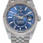 NEW Rolex Sky-Dweller 18k WG/Steel Blue Dial 42mm Jubilee Watch B/P '23 326934