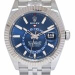 NEW Rolex Sky-Dweller 18k WG/Steel Blue Dial 42mm Jubilee Watch B/P '24 336934